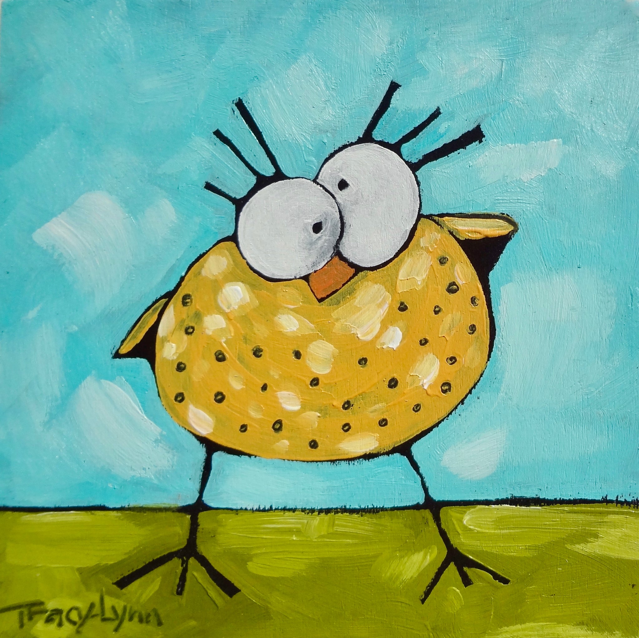 Whimsical Painting, Birdie