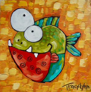 Whimsical Painting, Fish – Tracy Lynn Art